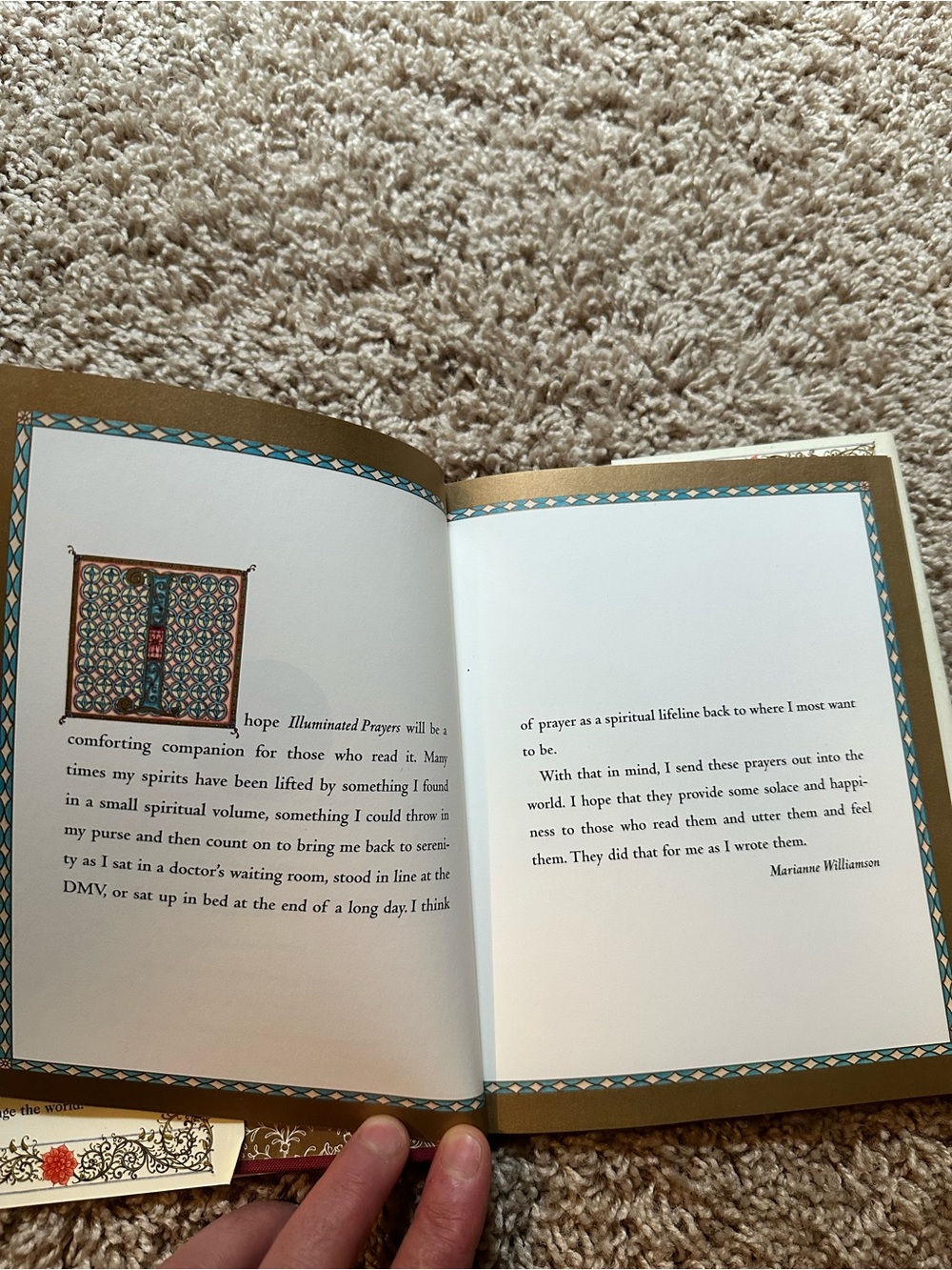 Marianne Williamson Illuminated Prayers - Decorative Cover in Cream & Gold Tones - Picture 7 of 12